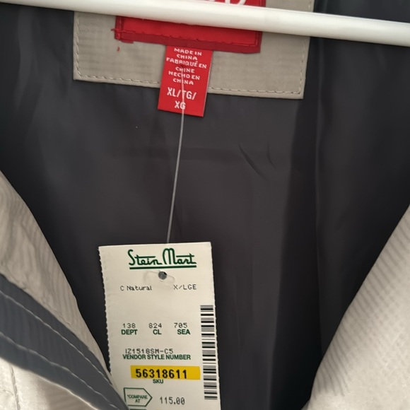 Izod men's XL size water/wind resistant jacket NWT - Picture 5 of 9